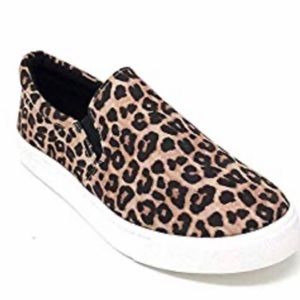 SODA cheetah slip on sneakers New in Box